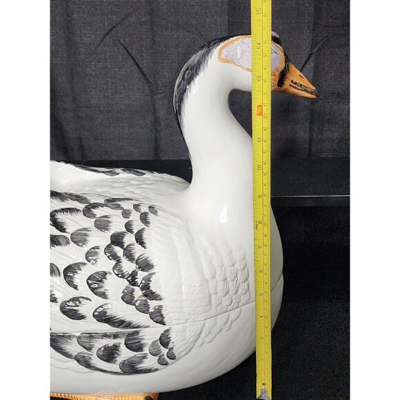 Mottahedeh Design Duck Goose Tureen Covered Dish Chinese soup Lid Italy Italian - Picture 6 of 12